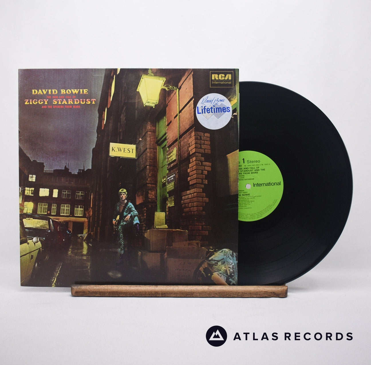 David Bowie The Rise And Fall Of Ziggy Stardust And The Spiders From Mars LP Vinyl Record - Front Cover & Record
