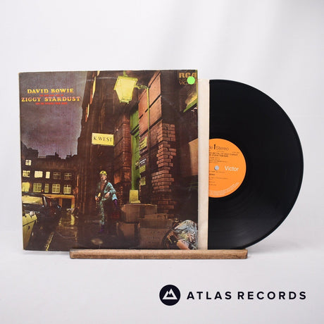 David Bowie The Rise And Fall Of Ziggy Stardust And The Spiders From Mars LP Vinyl Record - Front Cover & Record