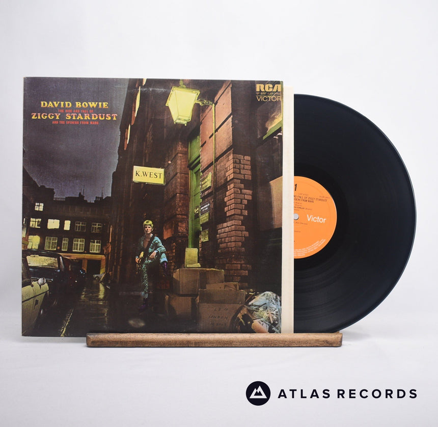 David Bowie The Rise And Fall Of Ziggy Stardust And The Spiders From Mars LP Vinyl Record - Front Cover & Record