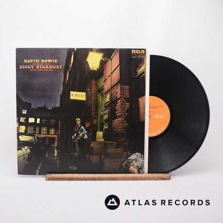 David Bowie The Rise And Fall Of Ziggy Stardust And The Spiders From Mars LP Vinyl Record - Front Cover & Record