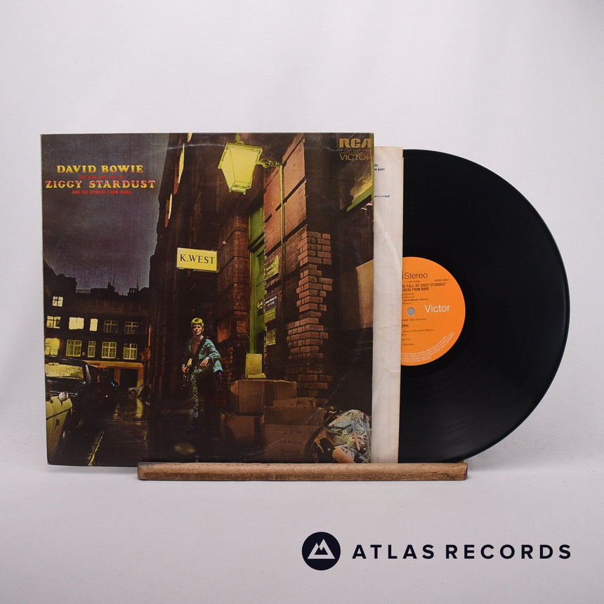 David Bowie The Rise And Fall Of Ziggy Stardust And The Spiders From Mars LP Vinyl Record - Front Cover & Record