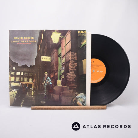 David Bowie The Rise And Fall Of Ziggy Stardust And The Spiders From Mars LP Vinyl Record - Front Cover & Record