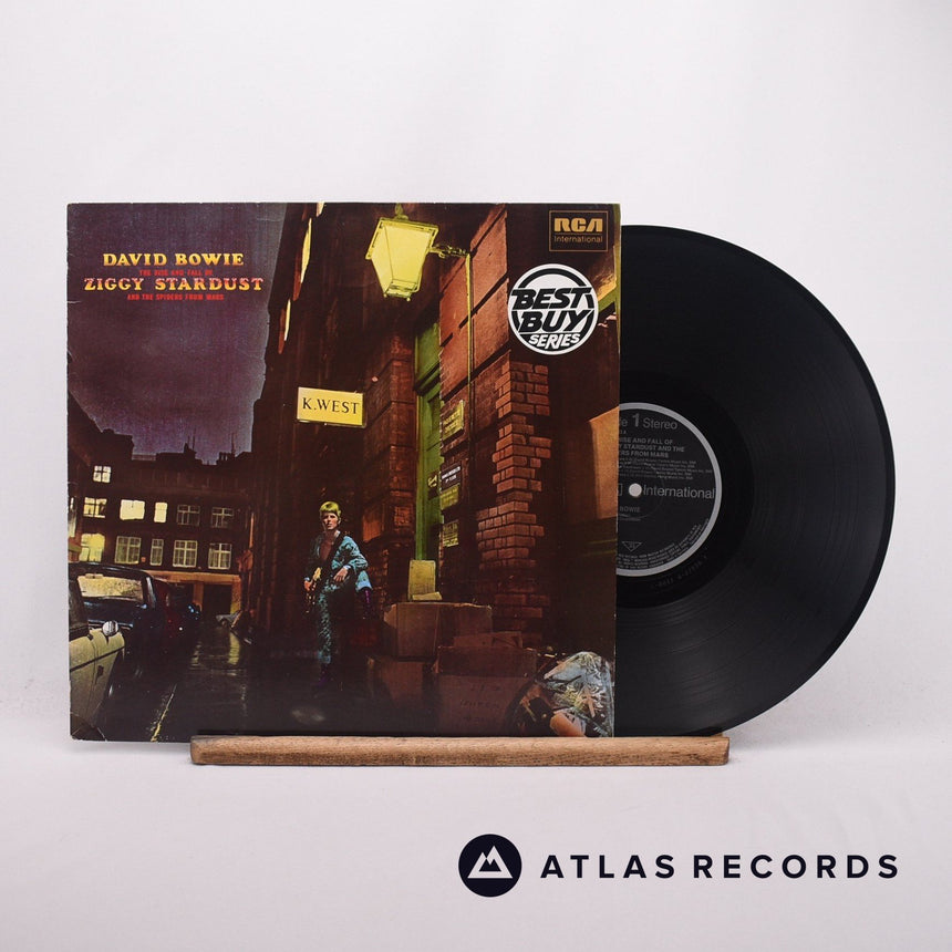 David Bowie The Rise And Fall Of Ziggy Stardust And The Spiders From Mars LP Vinyl Record - Front Cover & Record