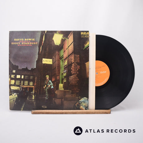 David Bowie The Rise And Fall Of Ziggy Stardust And The Spiders From Mars LP Vinyl Record - Front Cover & Record