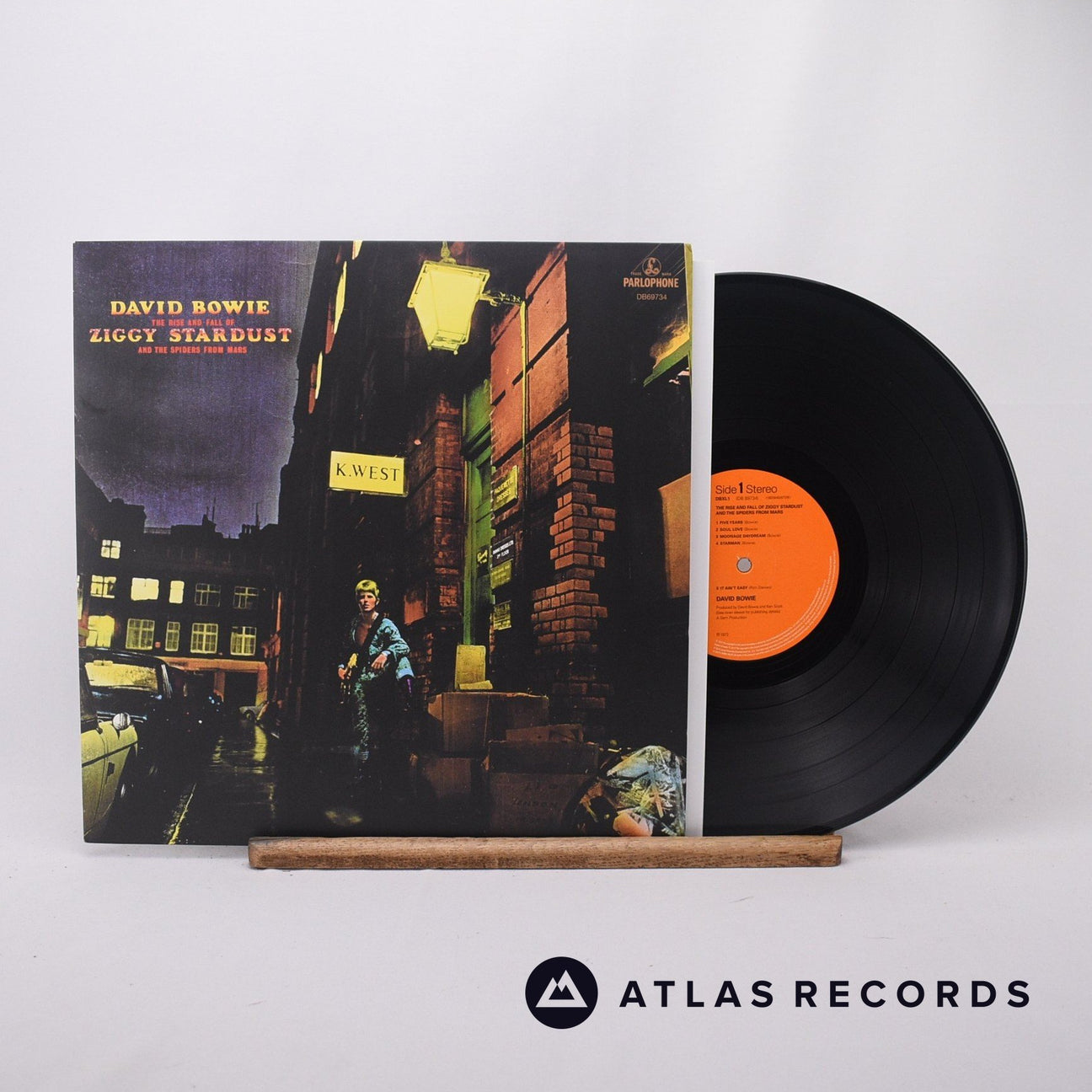David Bowie The Rise And Fall Of Ziggy Stardust And The Spiders From Mars LP Vinyl Record - Front Cover & Record