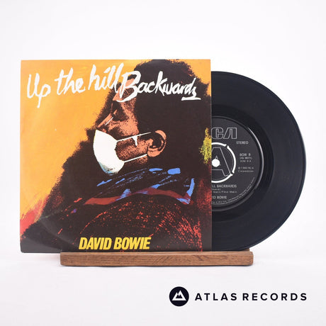 David Bowie Up The Hill Backwards 7" Vinyl Record - Front Cover & Record