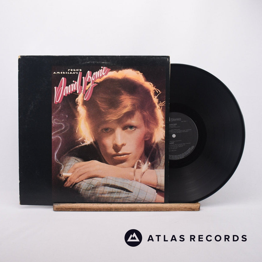 David Bowie Young Americans LP Vinyl Record - Front Cover & Record