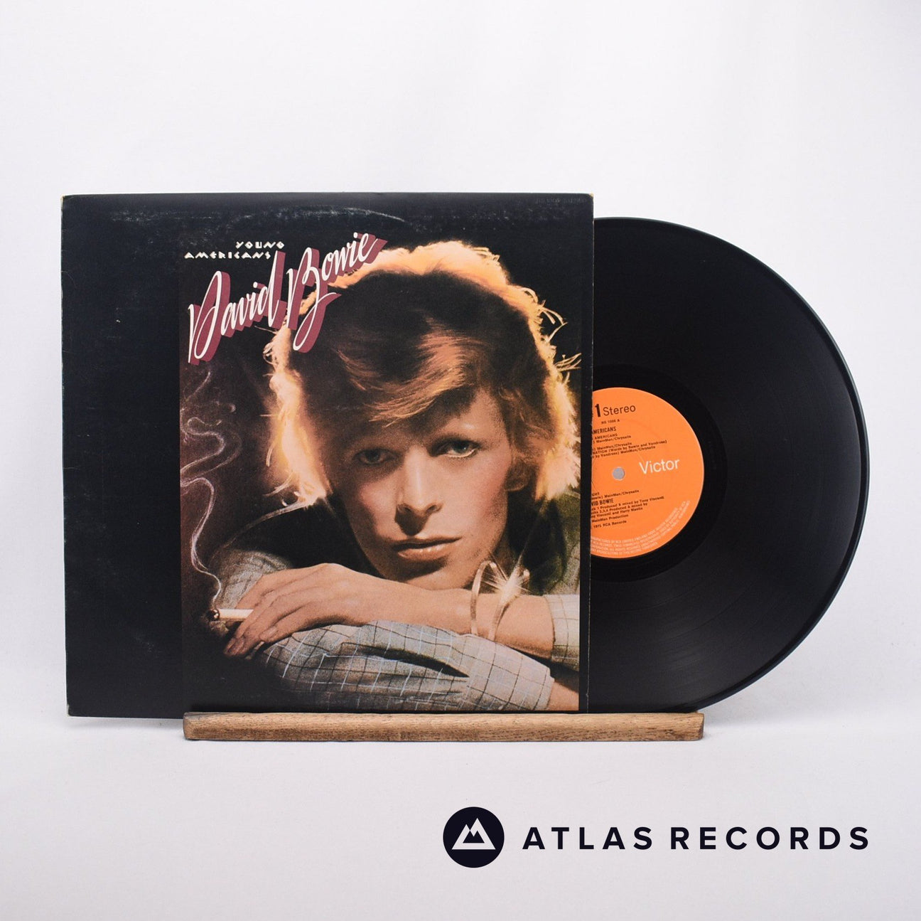 David Bowie Young Americans LP Vinyl Record - Front Cover & Record