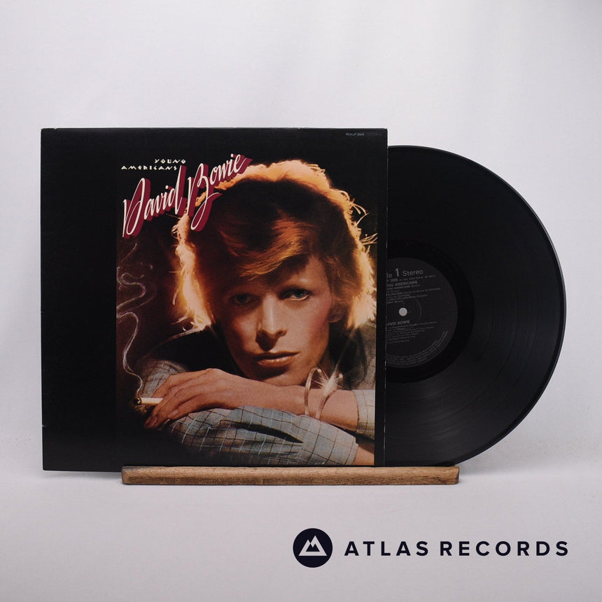 David Bowie Young Americans LP Vinyl Record - Front Cover & Record