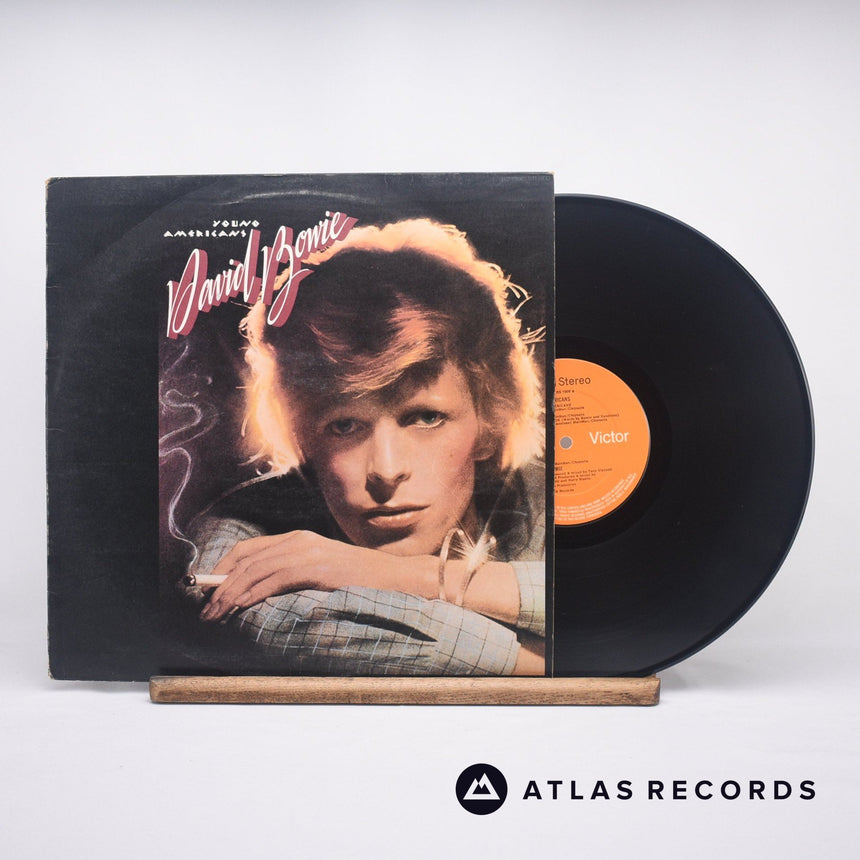 David Bowie Young Americans LP Vinyl Record - Front Cover & Record