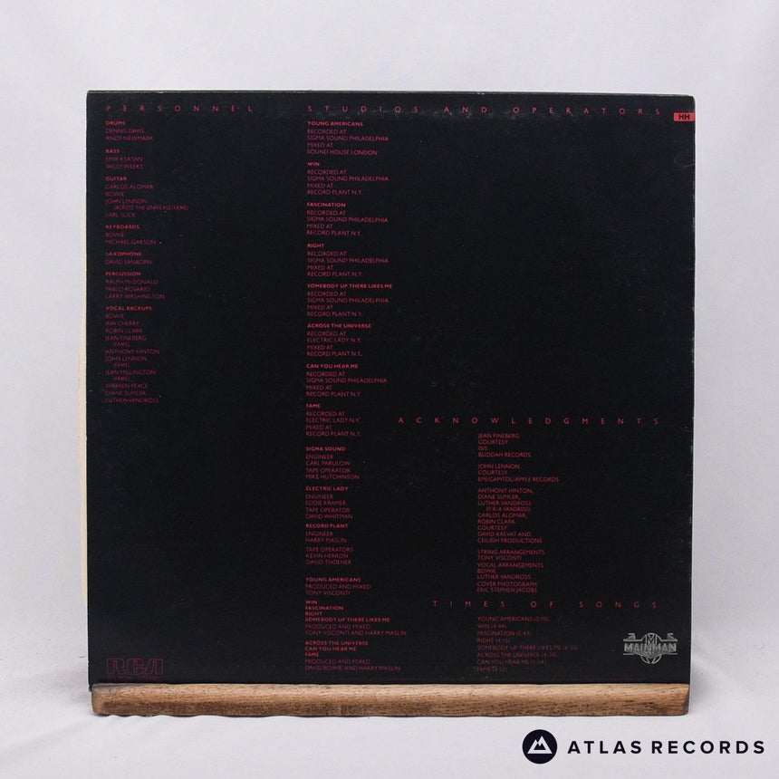 David Bowie - Young Americans - A-3 B-4 LP Vinyl Record - VG+/VG+