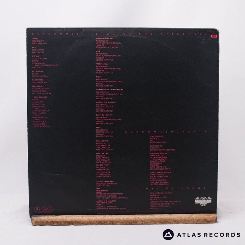 David Bowie - Young Americans - A-2E B-2E LP Vinyl Record - VG+/VG+