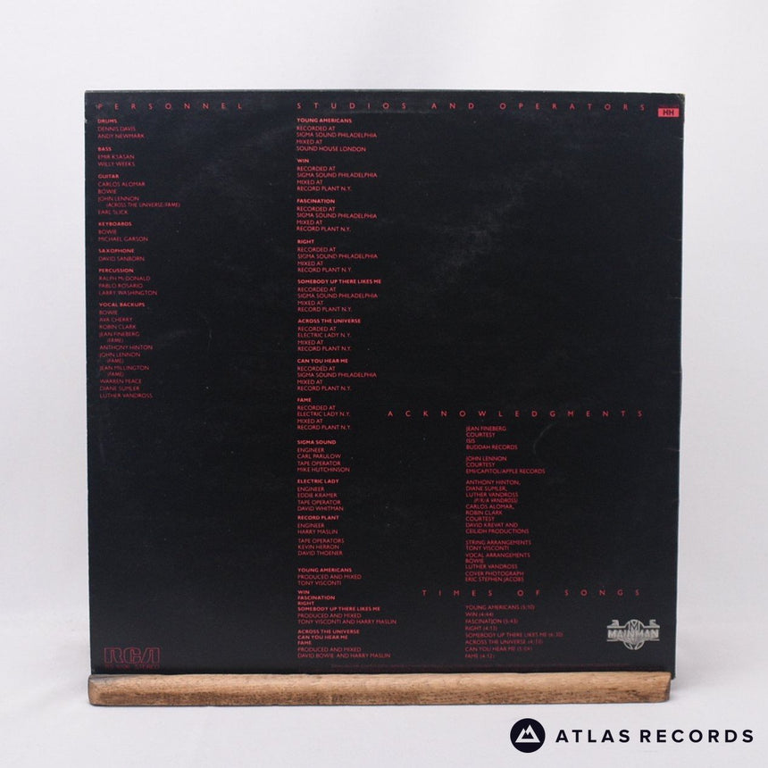 David Bowie - Young Americans - A-1 B-3 LP Vinyl Record - VG+/EX