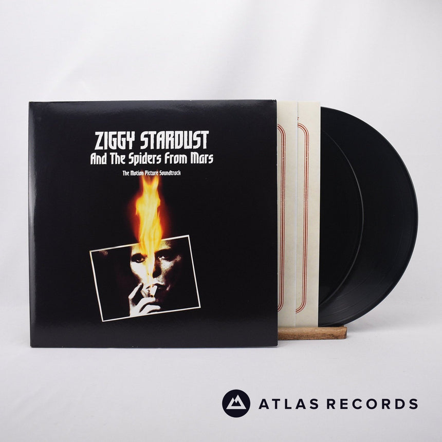 David Bowie Ziggy Stardust And The Spiders From Mars 2 x LP Vinyl Record - Front Cover & Record