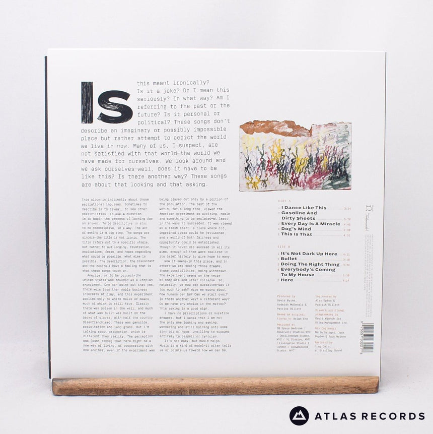 David Byrne - American Utopia - Lyric Sheet LP Vinyl Record - NM/NM