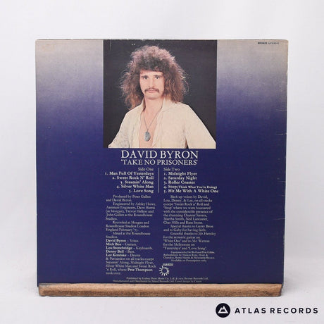 David Byron - Take No Prisoners - A3 B3 LP Vinyl Record - VG+/VG+