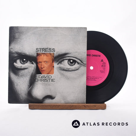 David Christie Stress 7" Vinyl Record - Front Cover & Record