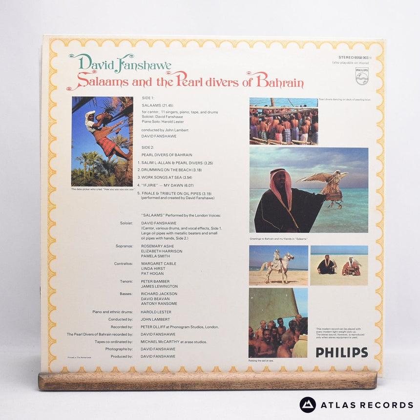 David Fanshawe - Salaams And The Pearl Divers Of Bahrain - LP Vinyl Record