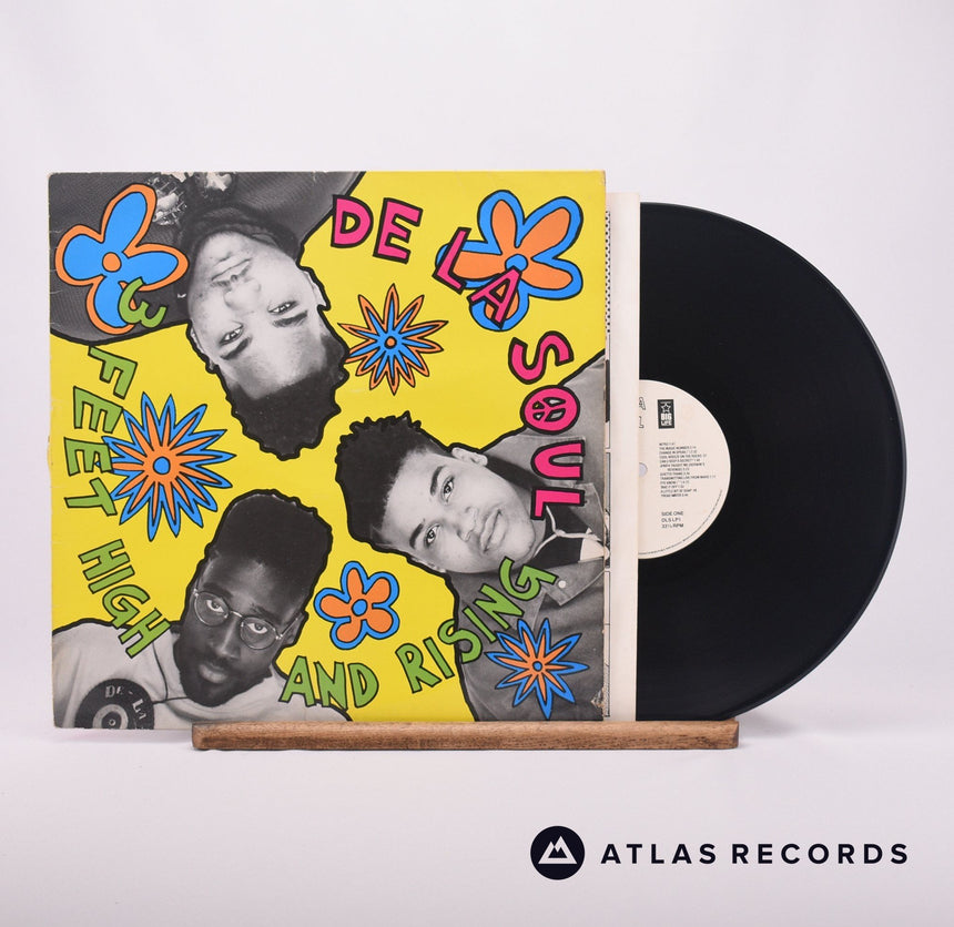 De La Soul 3 Feet High And Rising LP Vinyl Record - Front Cover & Record