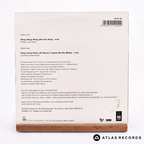 De La Soul - Ring Ring Ring - 7" Vinyl Record - VG+/EX