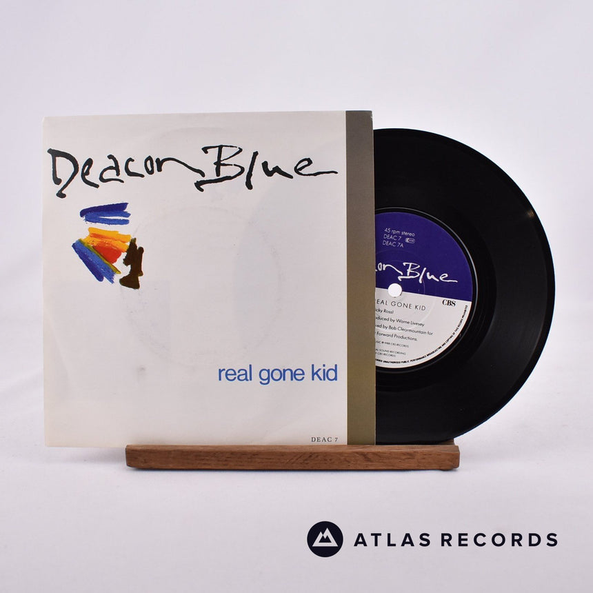 Deacon Blue Real Gone Kid 7" Vinyl Record - Front Cover & Record