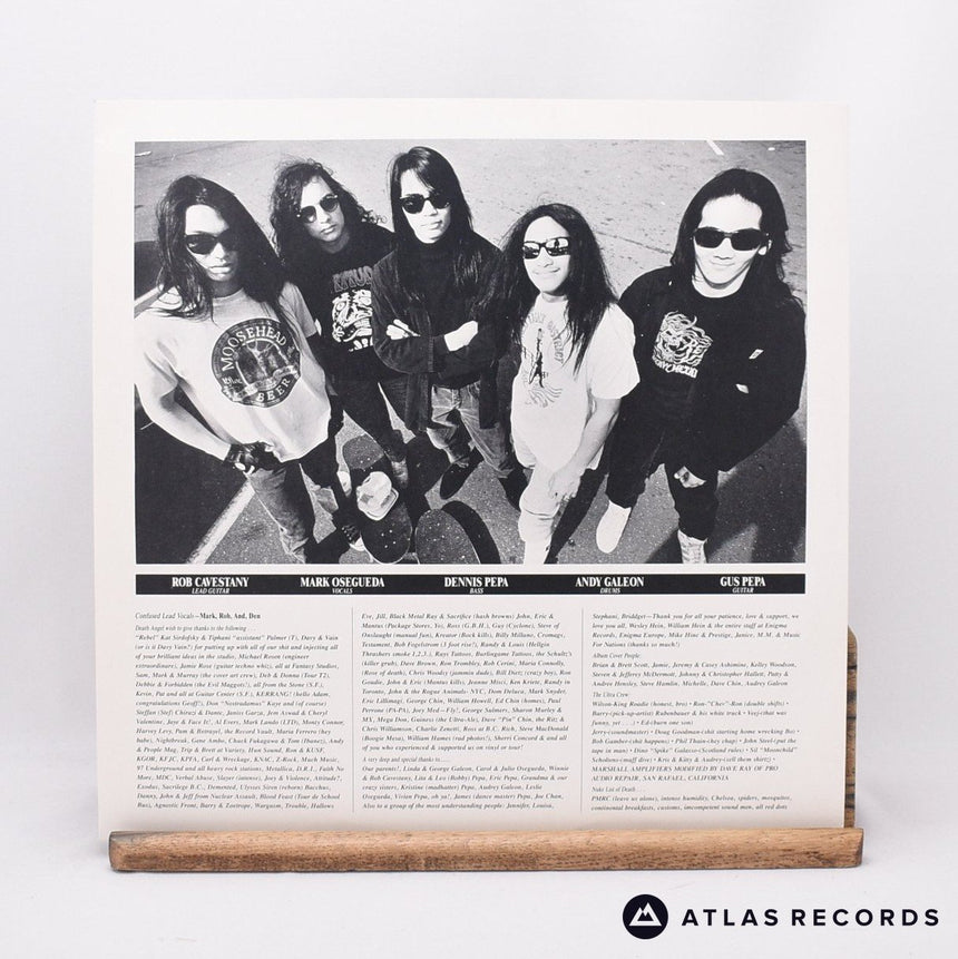 Death Angel - Frolic Through The Park - A-1U B-1U LP Vinyl Record - VG+/VG+