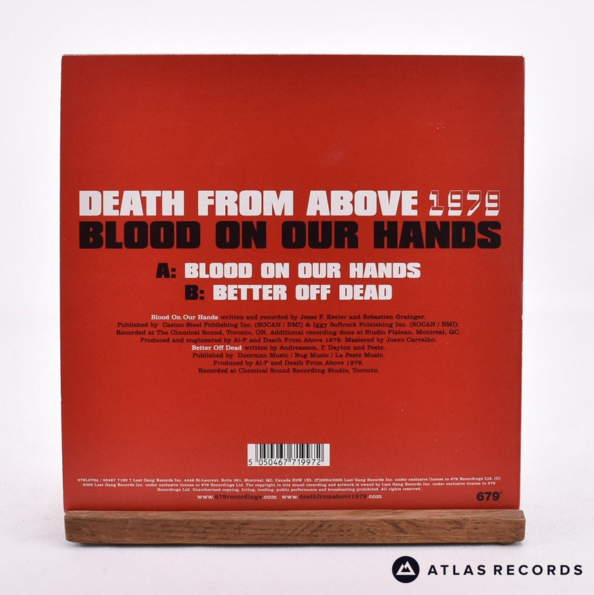 Death From Above 1979 - Blood On Our Hands - 7" Vinyl Record - NM/NM
