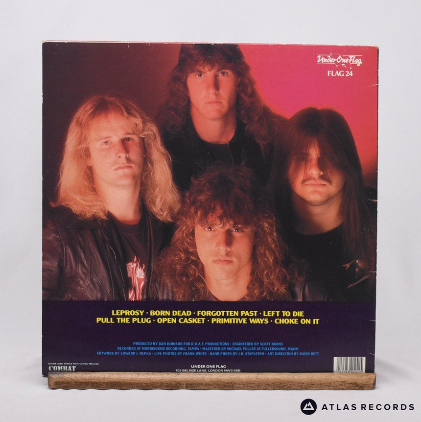 Death - Leprosy - A B LP Vinyl Record - EX/EX