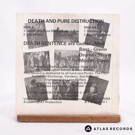 Death Sentence - Death And Pure Distruction - 7" EP Vinyl Record - VG+/EX