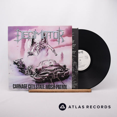 Decimator Carnage City State Mosh Patrol LP Vinyl Record - Front Cover & Record