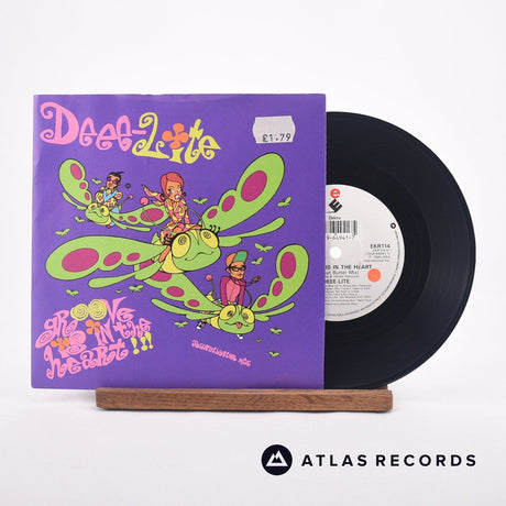 Deee-Lite Groove Is In The Heart 7" Vinyl Record - Front Cover & Record