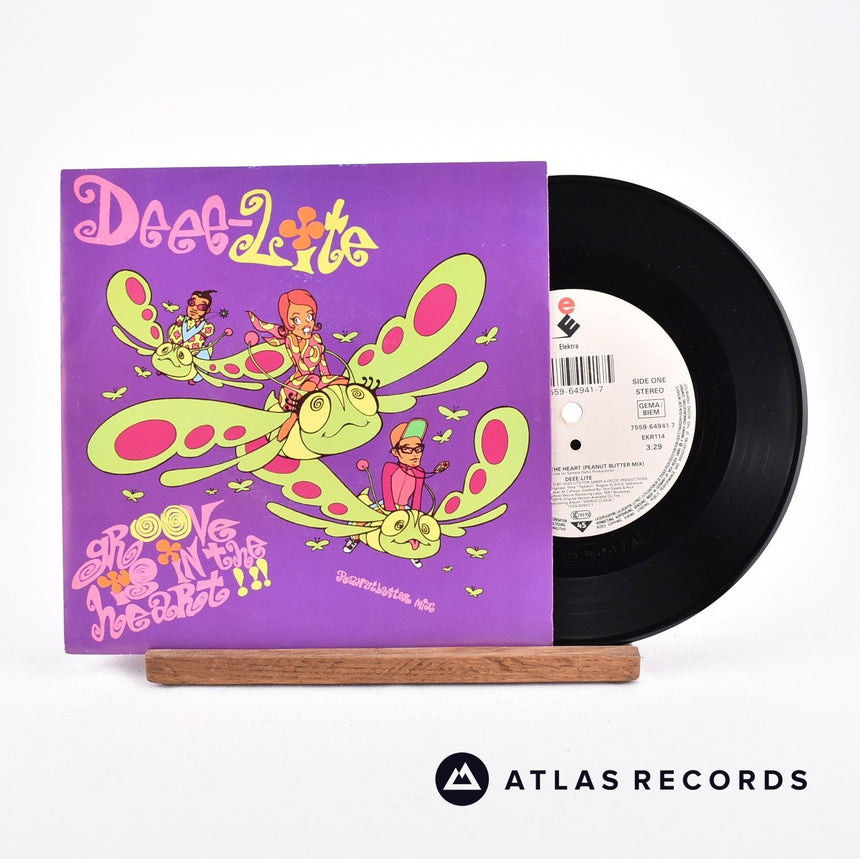 Deee-Lite Groove Is In The Heart 7" Vinyl Record - Front Cover & Record