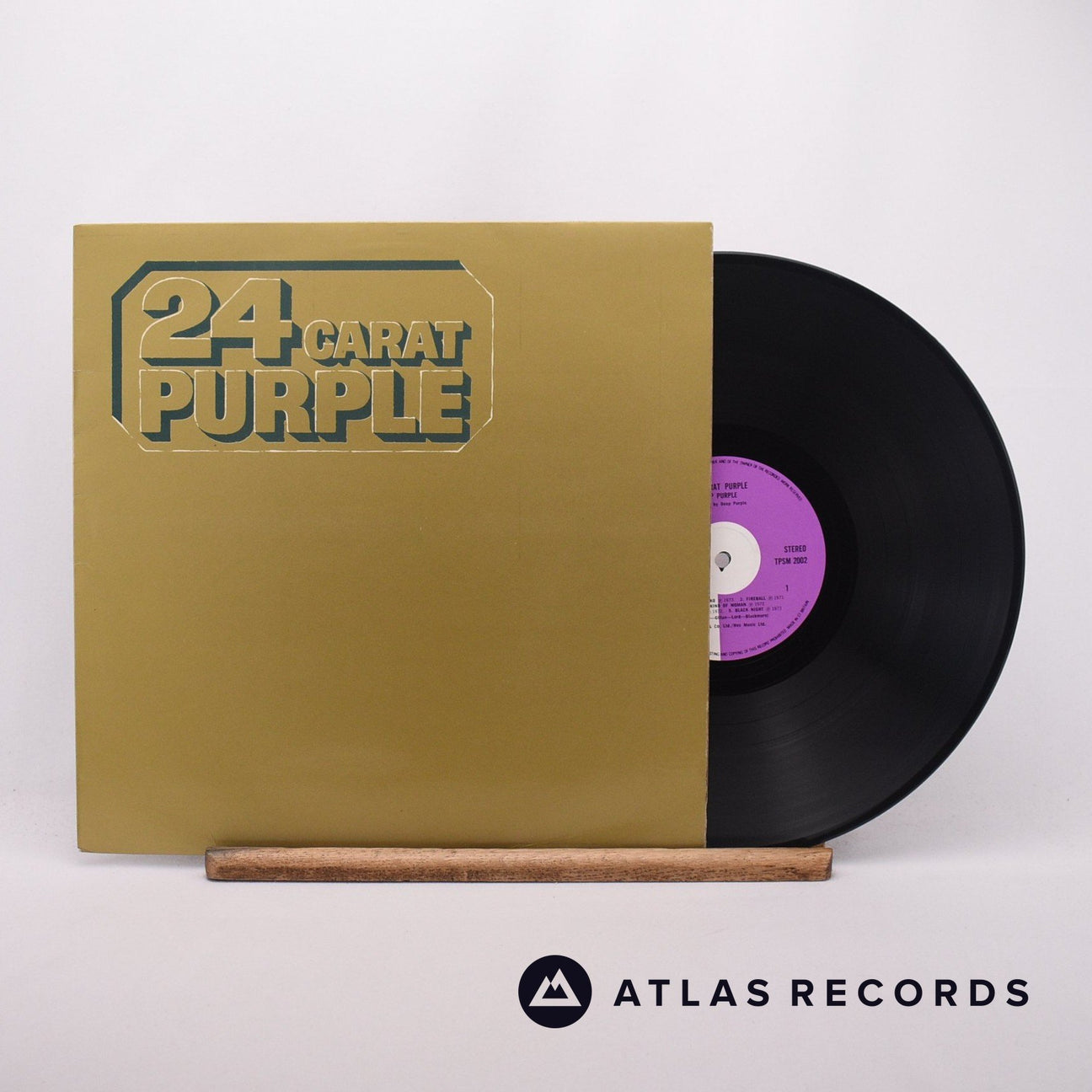 Deep Purple 24 Carat Purple LP Vinyl Record - Front Cover & Record