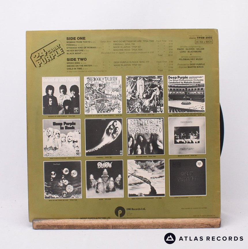 Deep Purple - 24 Carat Purple - France LP Vinyl Record - EX/VG+