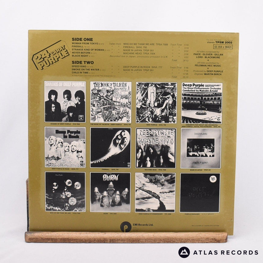 Deep Purple - 24 Carat Purple - LP Vinyl Record - VG+/EX