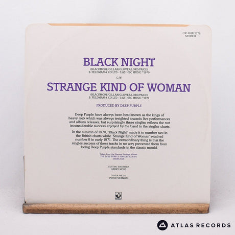 Deep Purple - Black Night / Strange Kind Of Woman - 12" Vinyl Record - EX/EX