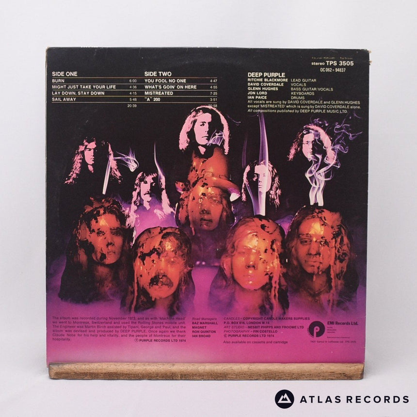 Deep Purple - Burn - Porky Reissue A-1 B-1 LP Vinyl Record - VG+/EX