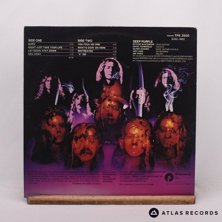 Deep Purple - Burn - Porky Reissue LP Vinyl Record - EX/EX
