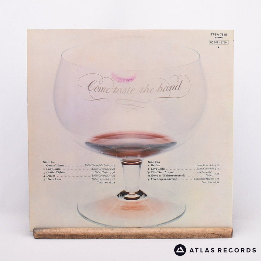 Deep Purple - Come Taste The Band - Gatefold LP Vinyl Record - EX/EX