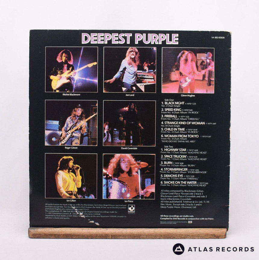 Deep Purple - Deepest Purple - LP Vinyl Record - VG+/VG+