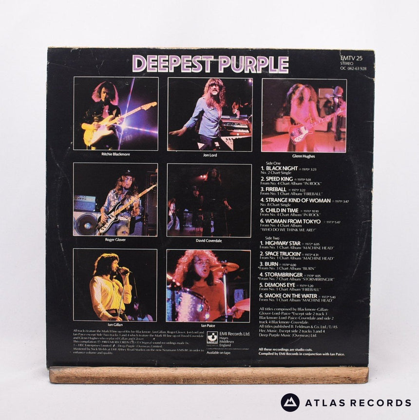 Deep Purple - Deepest Purple - LP Vinyl Record - VG/VG+