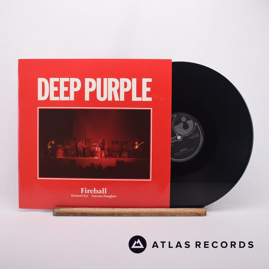 Deep Purple Fireball 12" Vinyl Record - Front Cover & Record