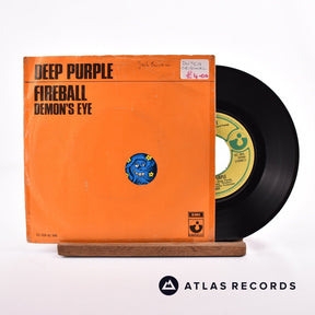 Deep Purple Fireball 7" Vinyl Record - Front Cover & Record