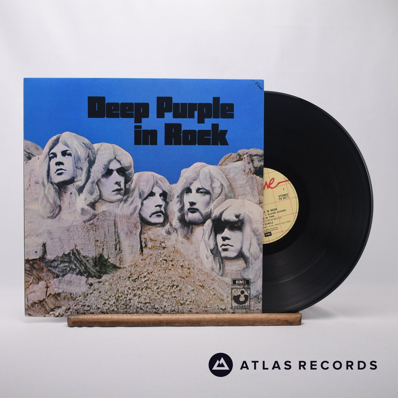 Deep Purple In Rock LP Vinyl Record - Front Cover & Record