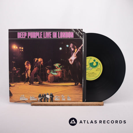 Deep Purple Live In London LP Vinyl Record - Front Cover & Record