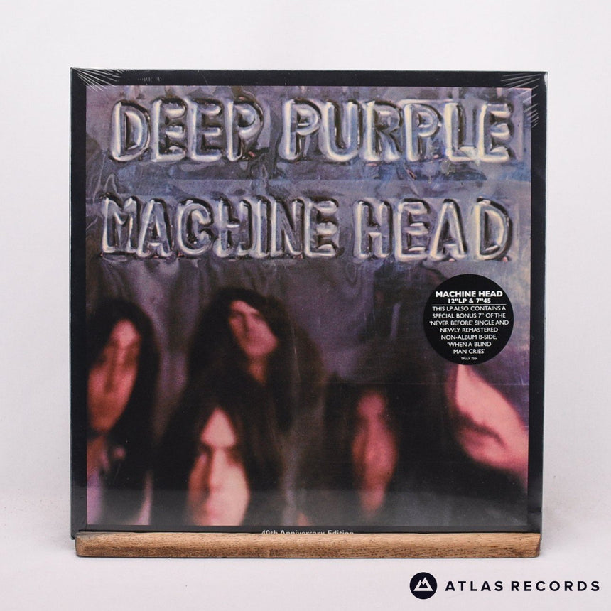 Deep Purple Machine Head LP + 7" Vinyl Record - Front Cover & Record