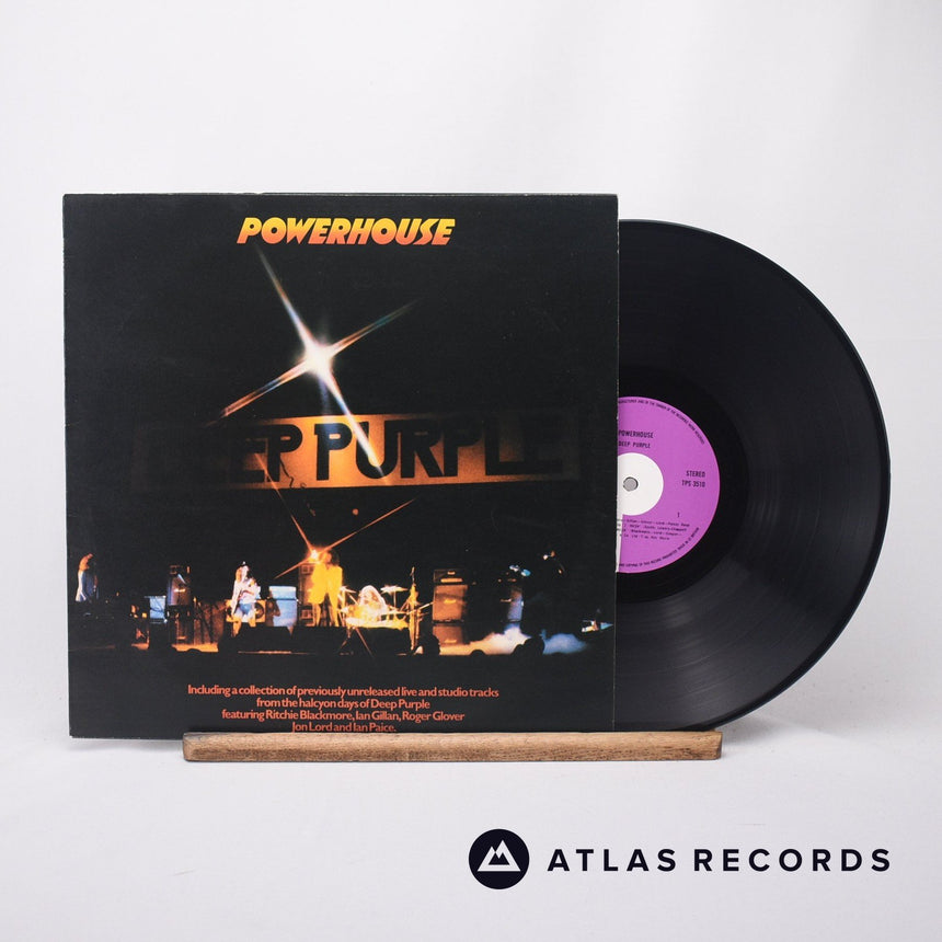 Deep Purple Powerhouse LP Vinyl Record - Front Cover & Record
