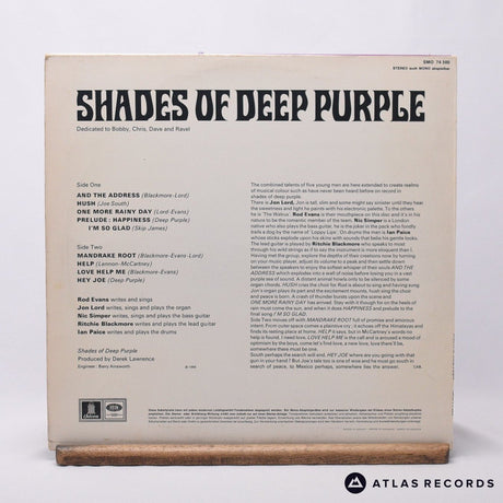 Deep Purple - Shades Of Deep Purple - -1 -1 LP Vinyl Record - VG+/VG+