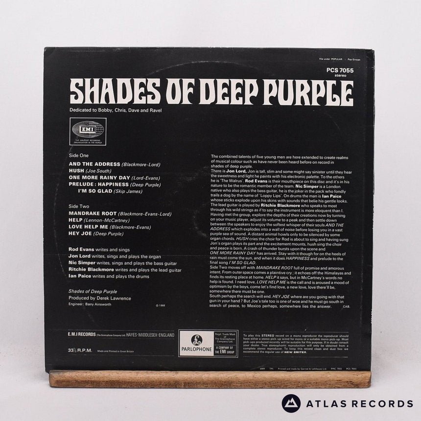 Deep Purple - Shades Of Deep Purple - 689-1 689-1 LP Vinyl Record - EX/EX