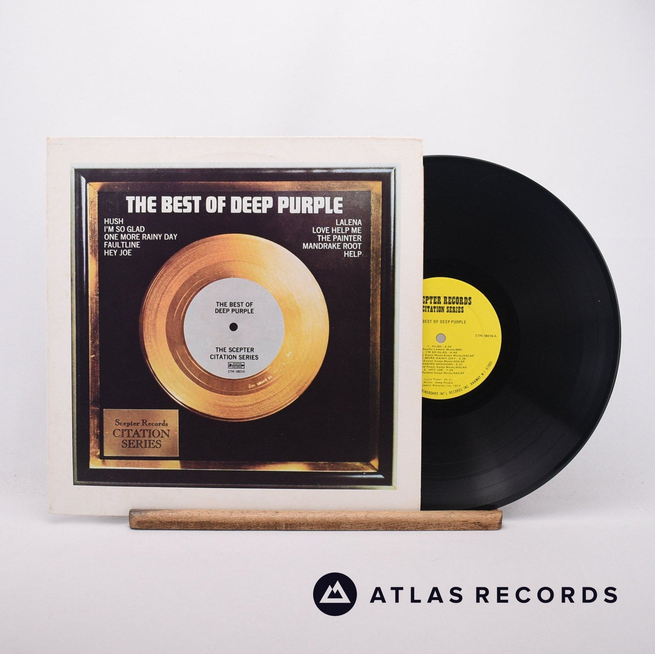 Deep Purple The Best Of Deep Purple LP Vinyl Record - Front Cover & Record